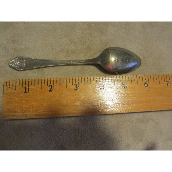 Rogers Bros 1847 IS First Love Silverplate Teaspoon With Intricate Handle Desig - Picture 2 of 3